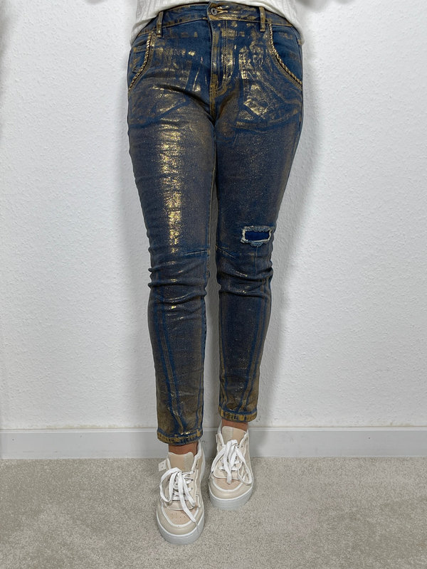 Jeans mit Goldschimmer Artikel 3646